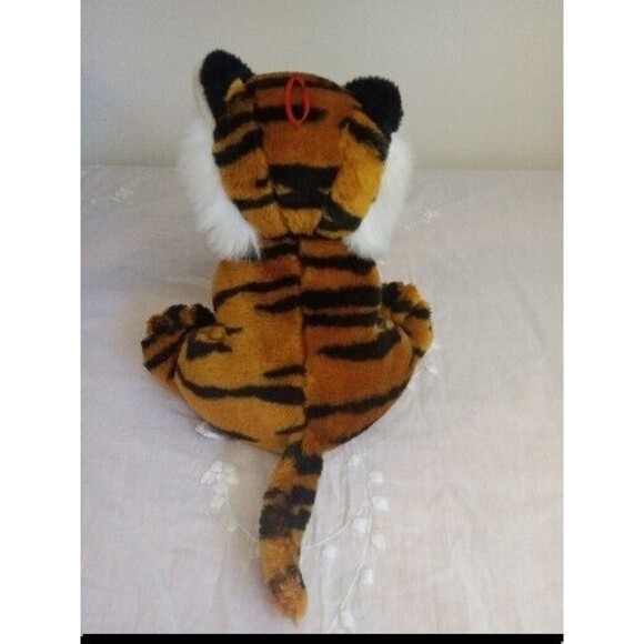 NANCO TIGER Plush Stuffed Animal 9” Inc Cuddly Realistic Eyes Rare - Picture 3 of 5